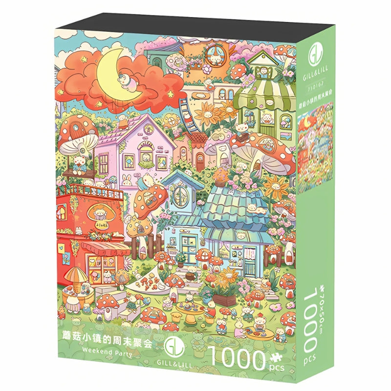 Weekend Party | Gill & Lill | 1000 Piece Puzzle | Jigsaw Puzzle image 0