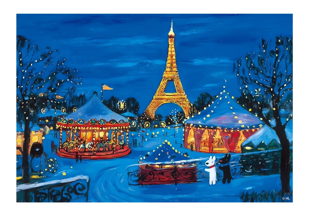Gaspard et Lisa-Night view of Paris | Botop | 300 Piece Puzzle | Jigsaw Puzzle image 2