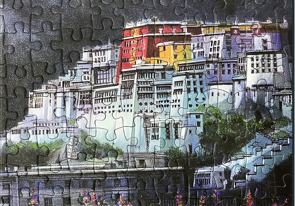 Potala Palace puzzle close-up highlighting architecture details