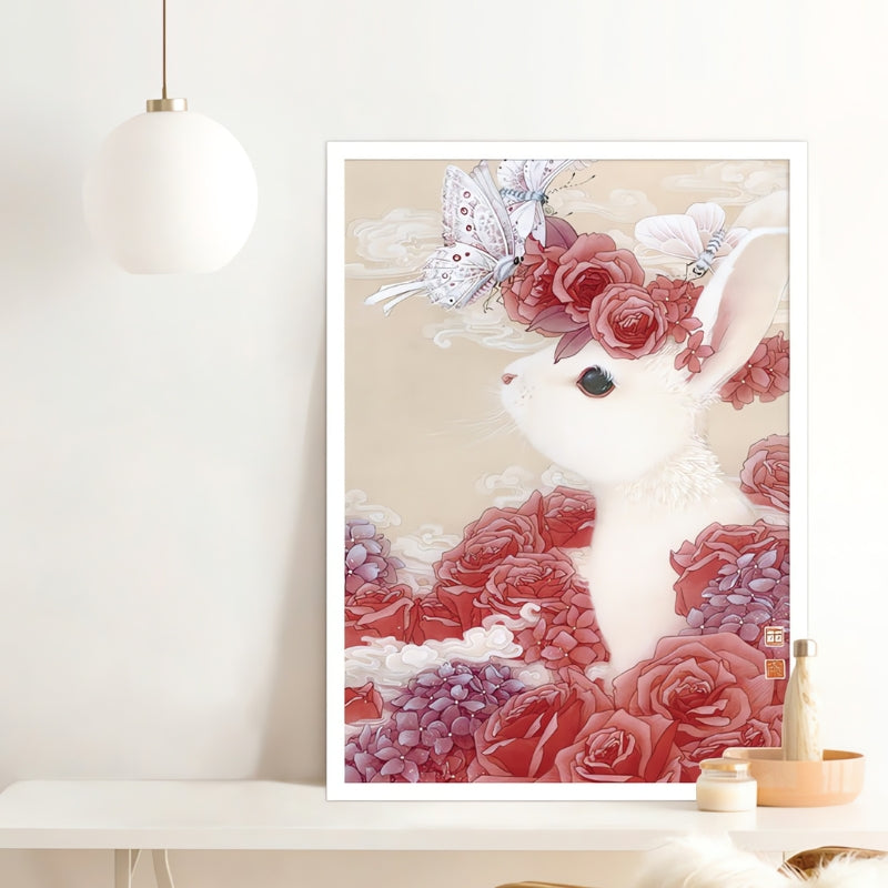 Botop Brocade Cloud rabbit puzzle art styled in home decor
