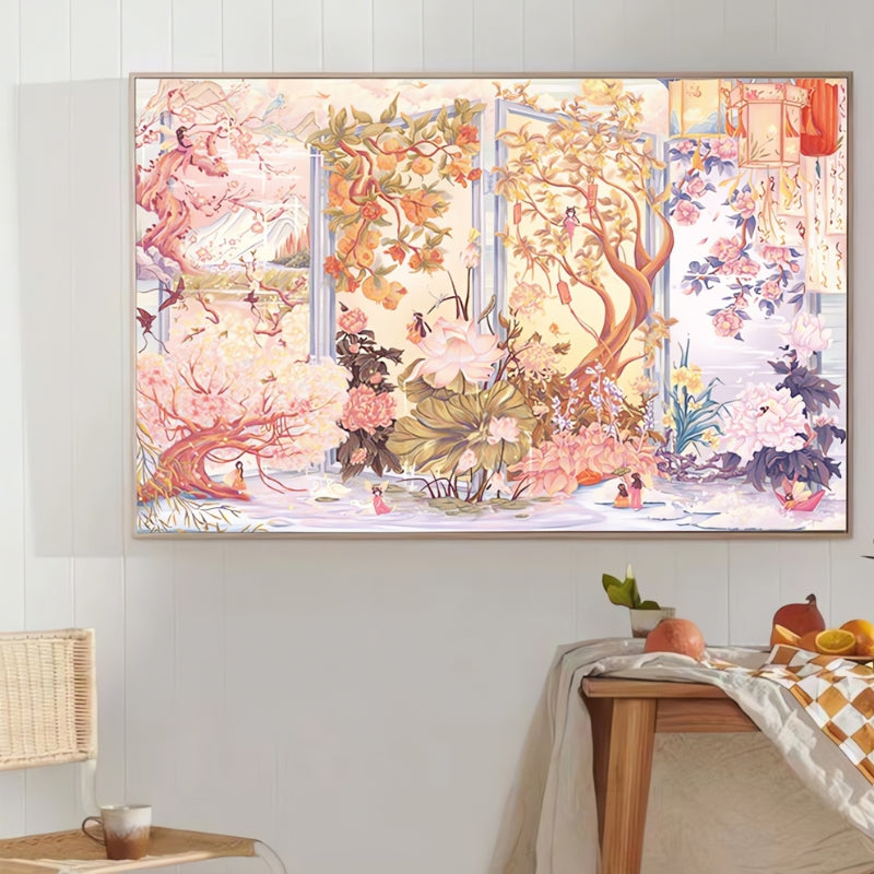 Botop Twelve Flowers floral puzzle art styled in home decor