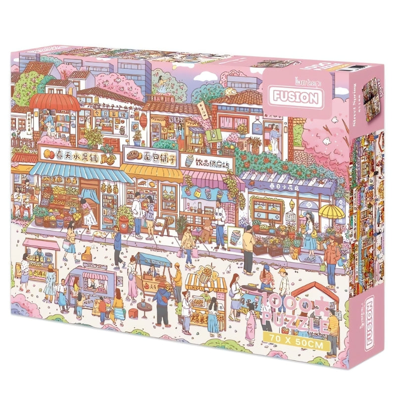 Box image of the Street Spring Botop 1000 puzzle.