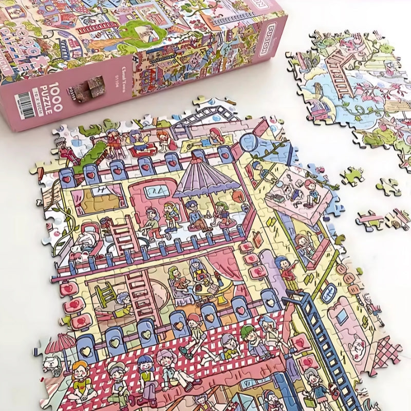 Cloud Town | Botop | 1000 Piece Puzzle | Jigsaw Puzzle image 2