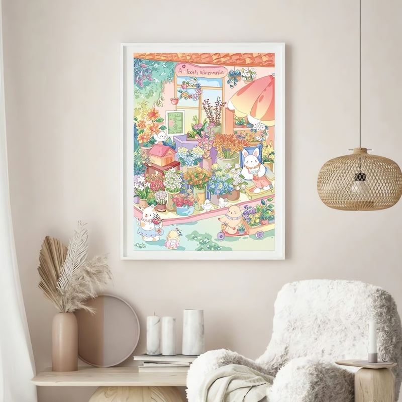 Flower Market | Botop | 1000 Piece Puzzle | Jigsaw Puzzle image 3