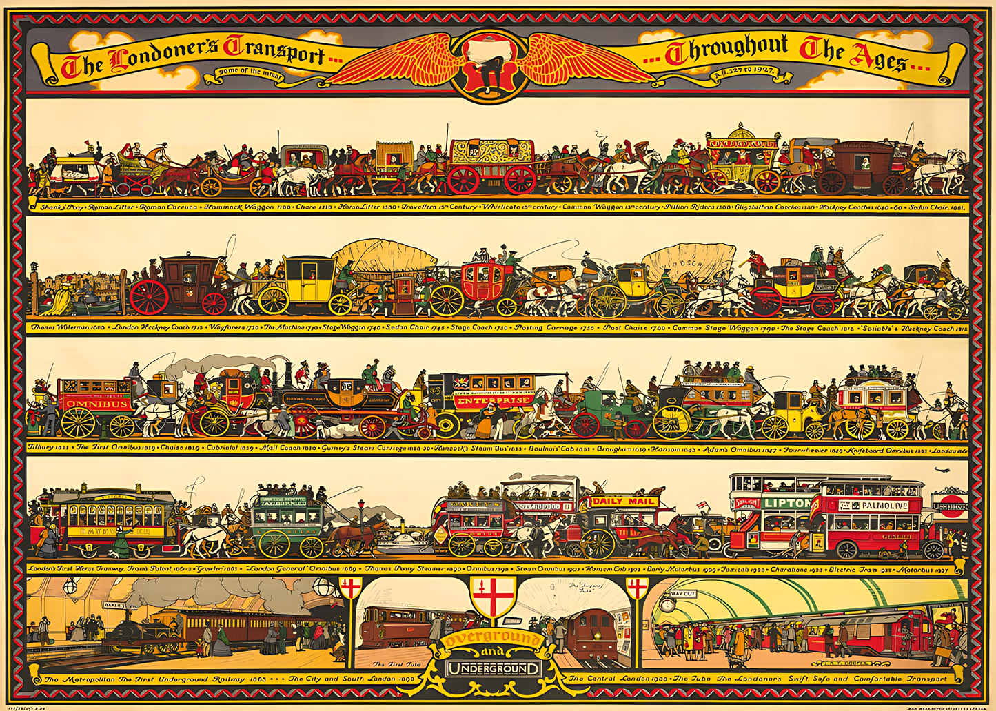 London Transport | Seren Art | 1000 Piece Puzzle | Jigsaw Puzzle
