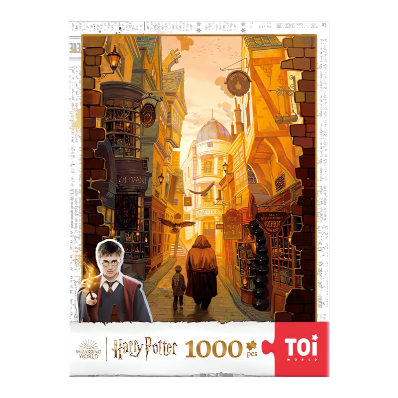 Harry Potter-Diagon Alley 1000-piece puzzle box by TOI.