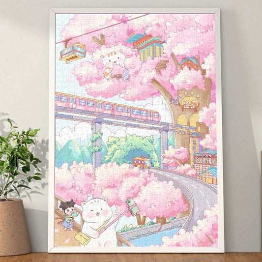 A Date In Chongqing | Gill & Lill | 1000 Piece Puzzle | Jigsaw Puzzle - Mystery Matrix