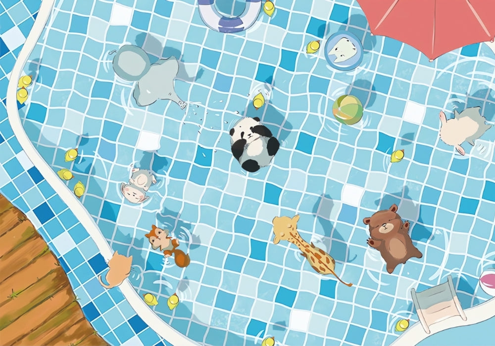 Pool Party | Botop | 500 Piece Puzzle | Jigsaw Puzzle image 2