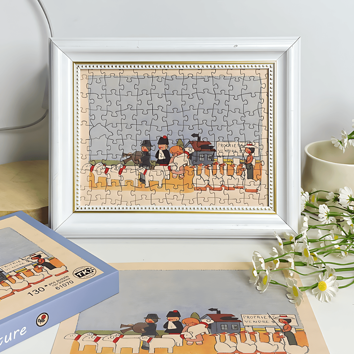 Children's World Series - Pasture | TKX | 130 Piece Mini Puzzle | Jigsaw Puzzle - Mystery Matrix