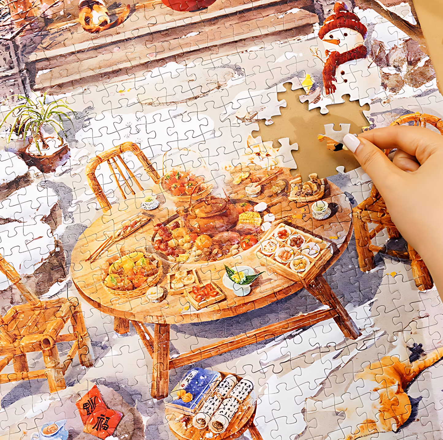 Chinese Aesthetic Series – Winter Plum Serenity | TOI | 1000 Piece Puzzle | Jigsaw Puzzle - Mystery Matrix