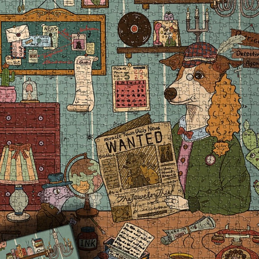 Dog Detective | Botop | 500 Piece Puzzle | Jigsaw Puzzle - Mystery Matrix