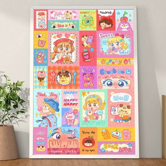 Dopamine Girl | Gill & Lill | 1000 Piece Puzzle | Jigsaw Puzzle - Mystery Matrix