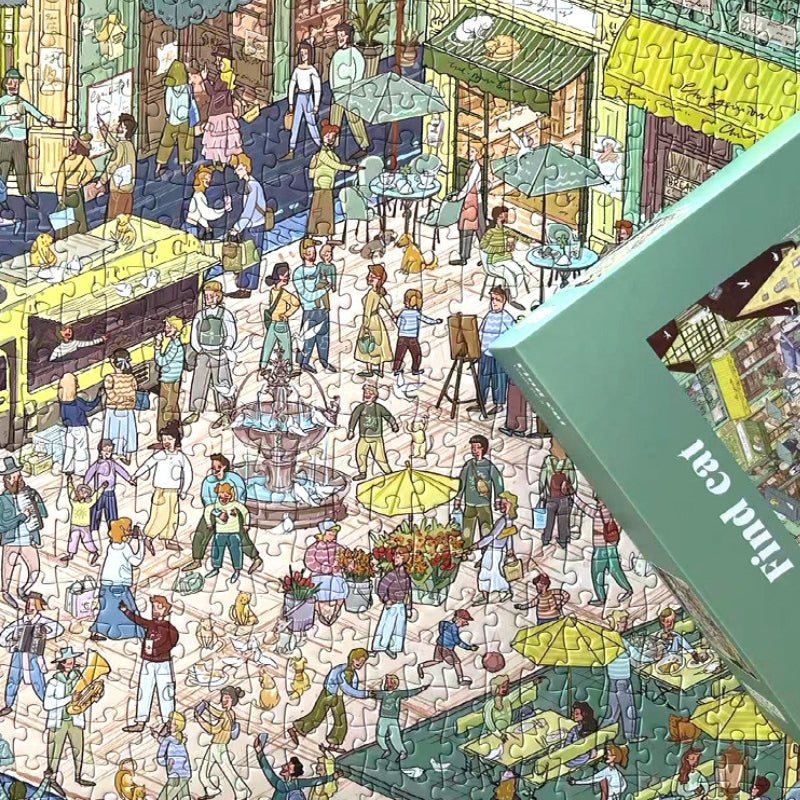 Find Cat | Botop | 1000 Piece Puzzle | Jigsaw Puzzle - Mystery Matrix