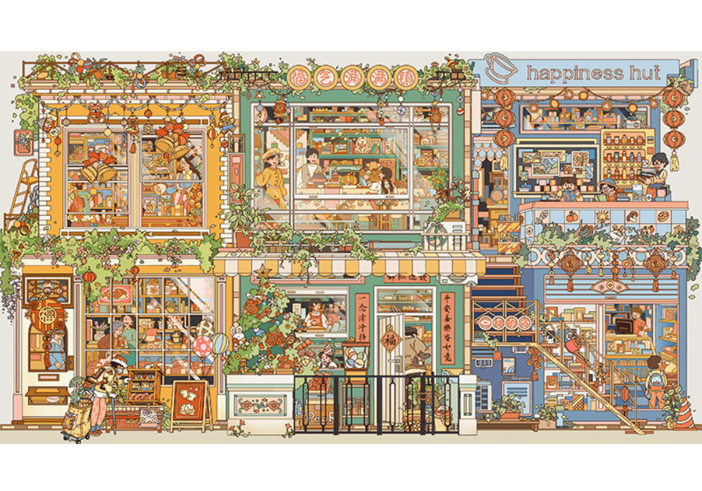 Happiness Hut | Keytime | 1000 Piece Puzzle | Jigsaw Puzzle - Mystery Matrix