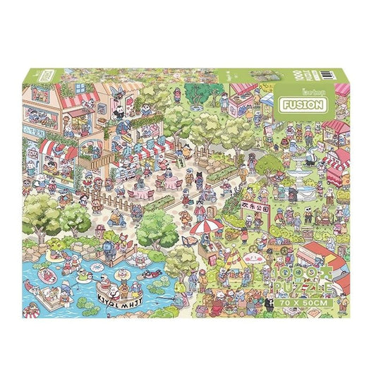 Happy Garden | Botop | 1000 Piece Puzzle | Jigsaw Puzzle - Mystery Matrix