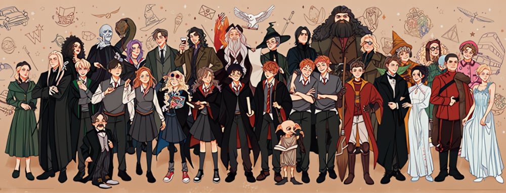 Harry Potter - Character Collection | TOI | 1000 Piece Puzzle | Jigsaw Puzzle - Mystery Matrix