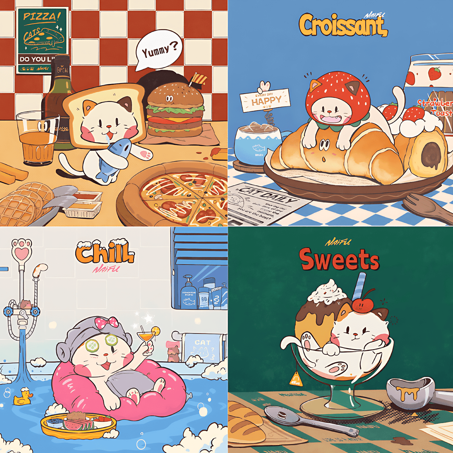 Meow Series - Delicious Moments | Dreamer Puzzle | 225 Piece Mini Puzzle | Jigsaw Puzzle - Mystery Matrix