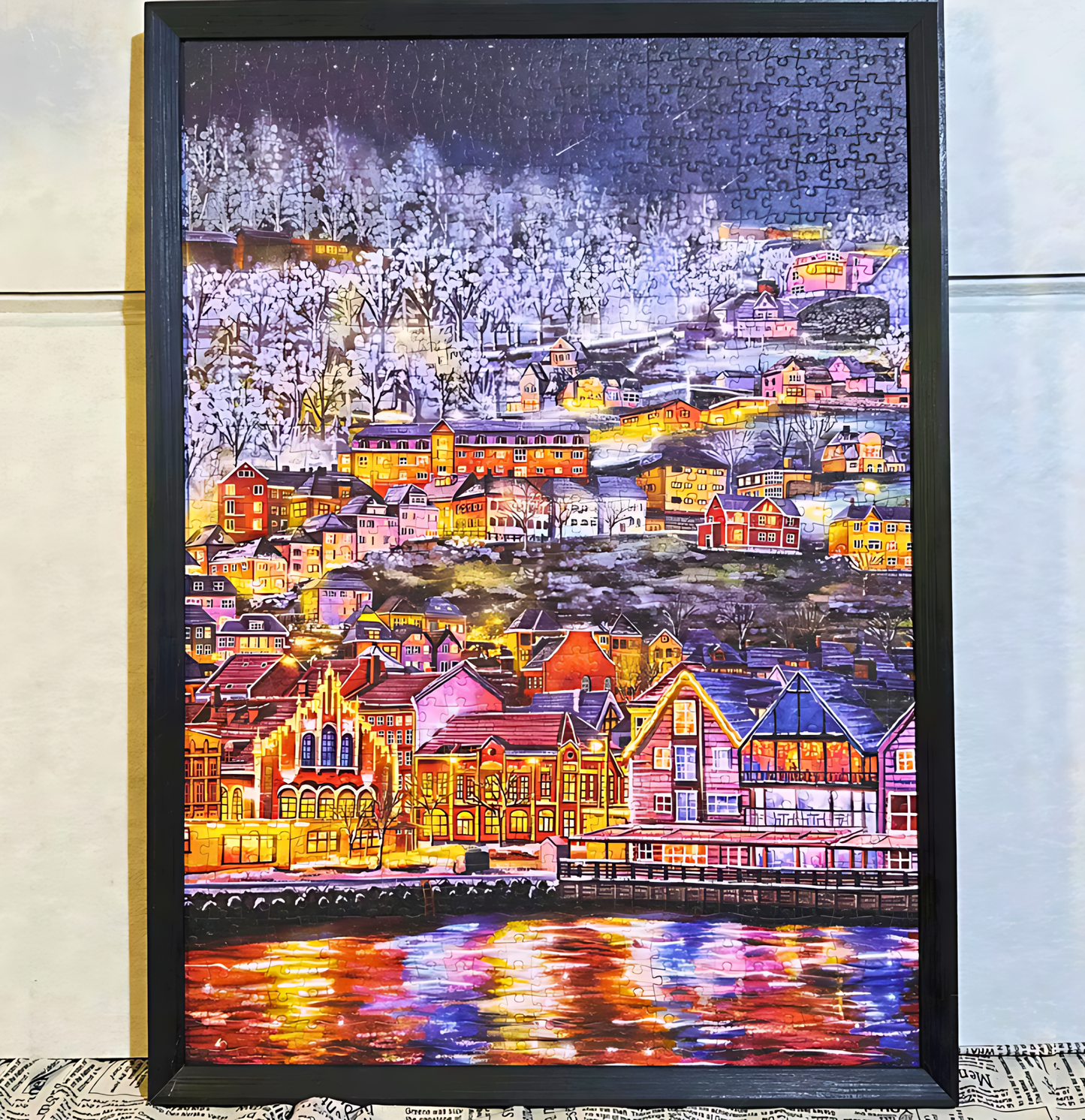 Norweging Snowy Night | TKX | 1000 Piece Puzzle | Jigsaw Puzzle - Mystery Matrix