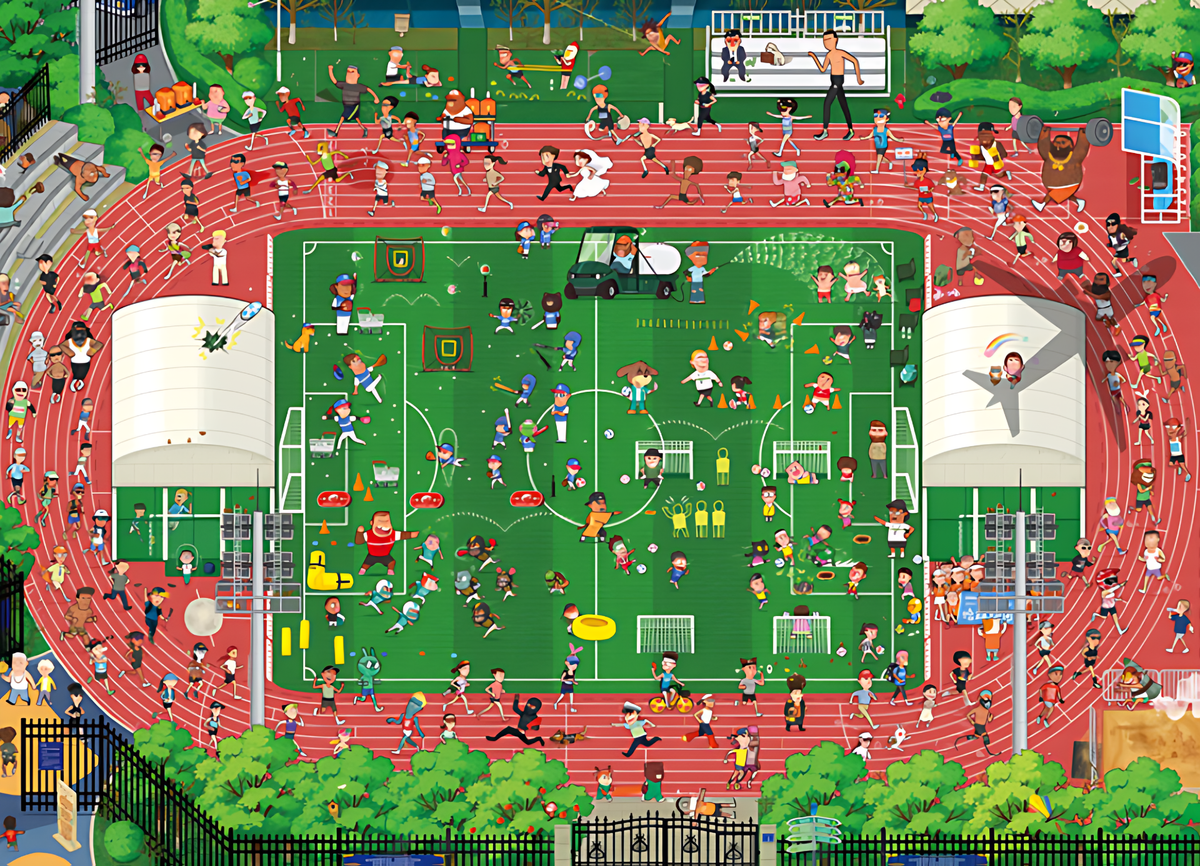 Running | Botop Blackcard | 1000 Piece Puzzle | Jigsaw Puzzle - Mystery Matrix