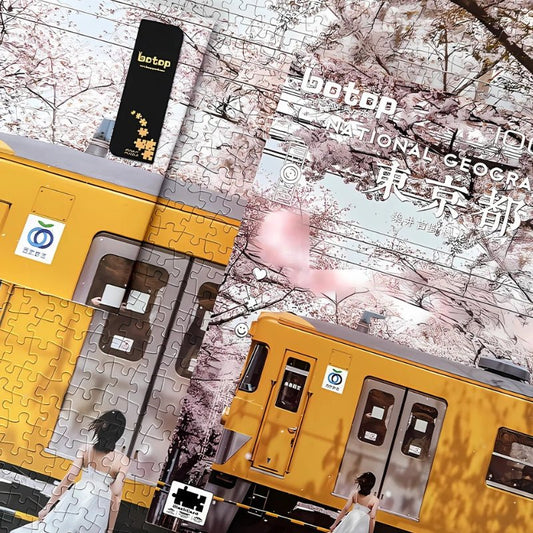 Sakura Train | Botop | 1000 Piece Puzzle | Jigsaw Puzzle - Mystery Matrix