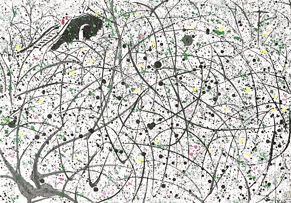 Spring Breeze Paints The Southern Bank Green | Seren Art | 500 Piece Puzzle | Jigsaw Puzzle - Mystery Matrix