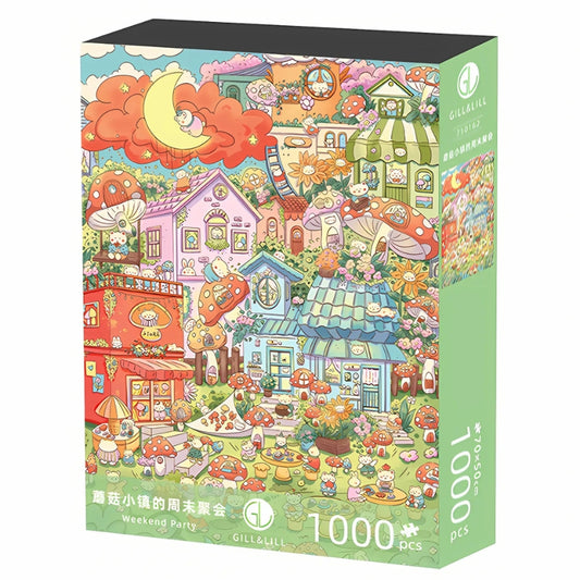 Weekend Party | Gill & Lill | 1000 Piece Puzzle | Jigsaw Puzzle image 0