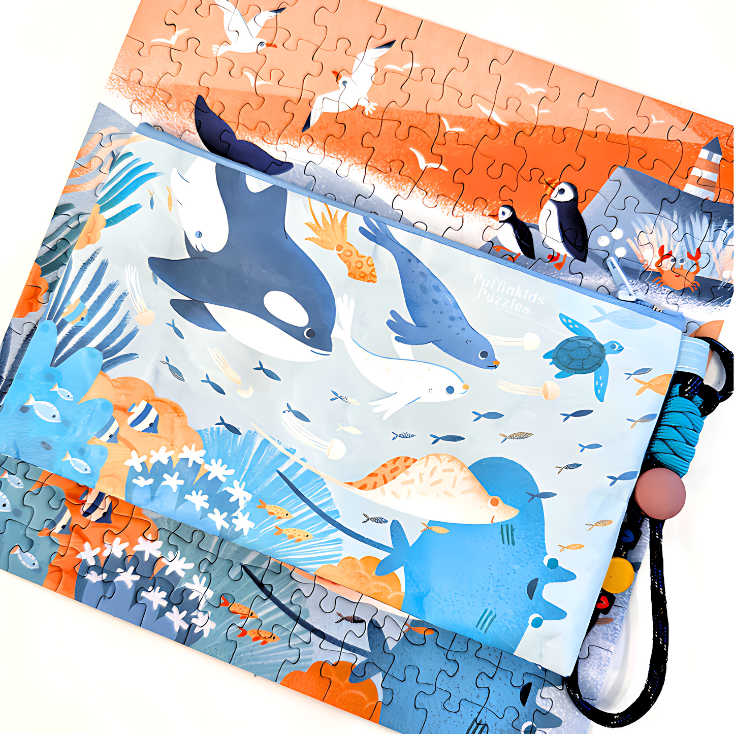 Azure Dreamland | Puffinkids | Tyvek Bag Mini Puzzle | Jigsaw Puzzle