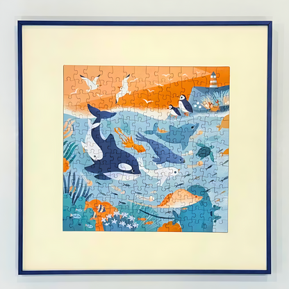 Azure Dreamland | Puffinkids | Tyvek Bag Mini Puzzle | Jigsaw Puzzle