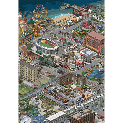 Sike Town | Botop | 2000 Piece Puzzle | Jigsaw Puzzle image 2