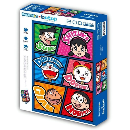 Box of the Doraemon: Fellowship Poster puzzle by Botop, featuring six colourful character portraits.