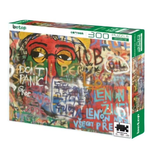 Graffiti Wall puzzle box by Botop, 300 pieces, featuring colourful urban street art