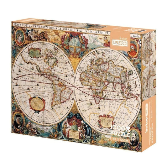 Antique World Map | Botop | 1000 Piece Puzzle | Jigsaw Puzzle image 0