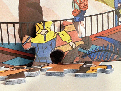 Architecture puzzle box and atrium scene below – architectural puzzle.