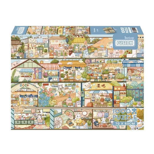 Cat Town | Botop | 1000 Piece Puzzle | Jigsaw Puzzle image 1