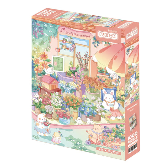 Flower Market | Botop | 1000 Piece Puzzle | Jigsaw Puzzle image 0