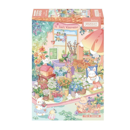 Flower Market | Botop | 1000 Piece Puzzle | Jigsaw Puzzle image 1