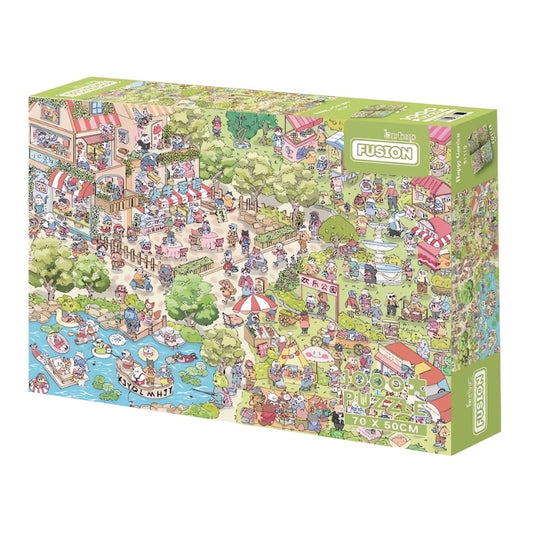 Happy Garden | Botop | 1000 Piece Puzzle | Jigsaw Puzzle image 0