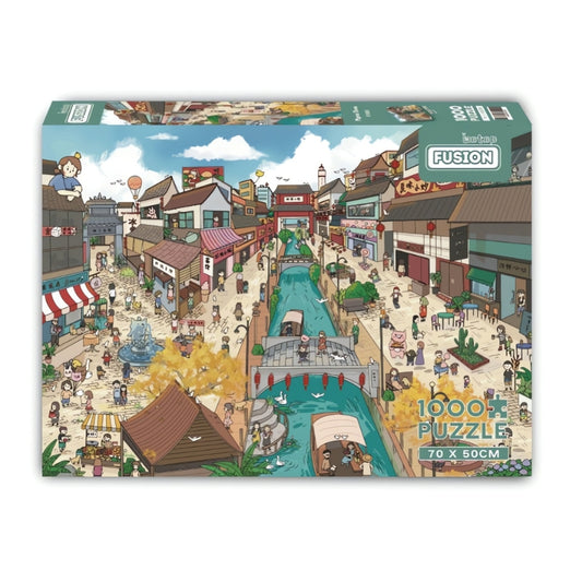 Pigeon Town | Botop | 1000 Piece Puzzle | Jigsaw Puzzle image 1