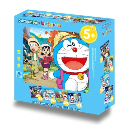 Doraemon Excursion puzzle box featuring Doraemon and friends on a forest path