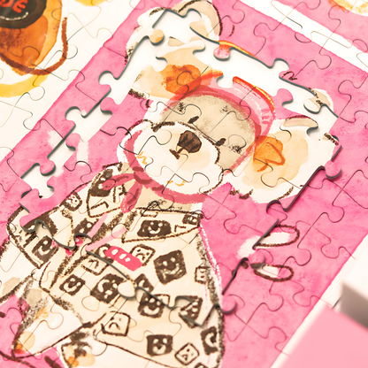 Chic Pups | Puffinkids | 500 Piece Puzzle | Jigsaw Puzzle