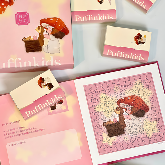 Diary Storybook | Puffinkids | 6 in 1 Mini Puzzle Book Set | Jigsaw Puzzle