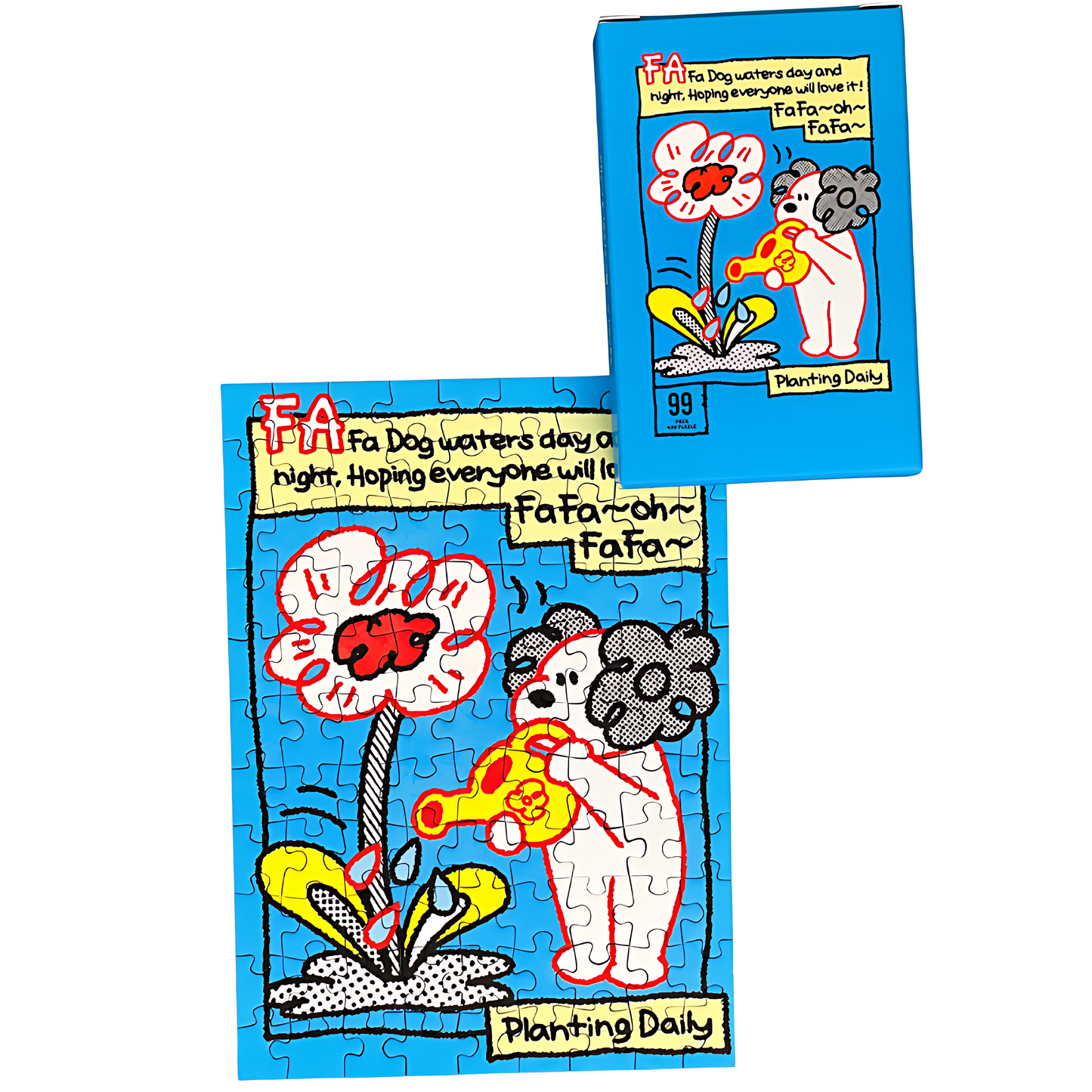 Fafadog's Blooming Daily | Puffinkids | 6 in 1 Mini Puzzle | Jigsaw Puzzle