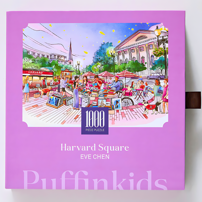 Harvard Square | Puffinkids | 1000 Piece Puzzle | Jigsaw Puzzle