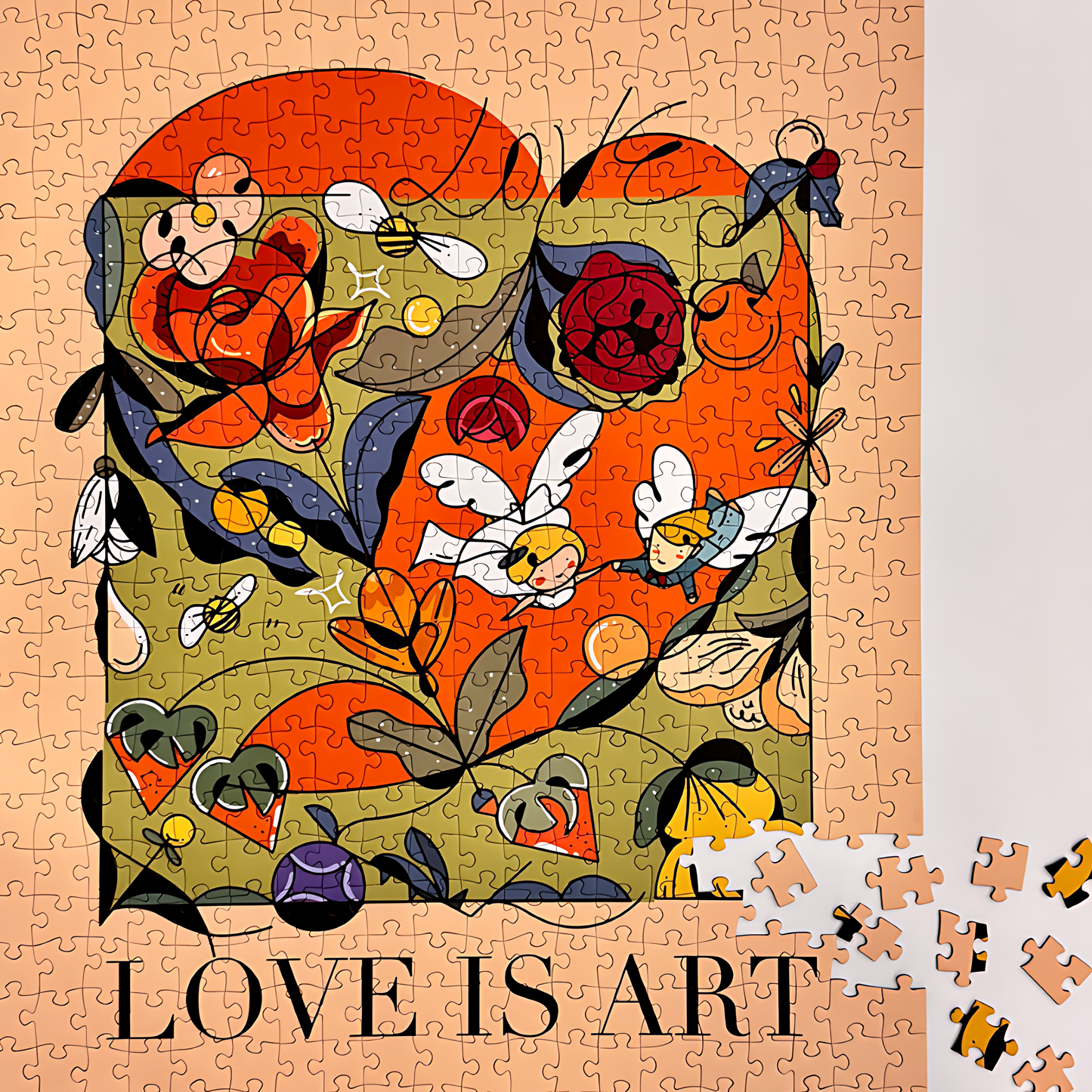 Love Is Art | Puffinkids | 1000 Piece Puzzle | Jigsaw Puzzle