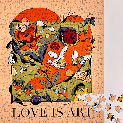 Love Is Art | Puffinkids | 1000 Piece Puzzle | Jigsaw Puzzle
