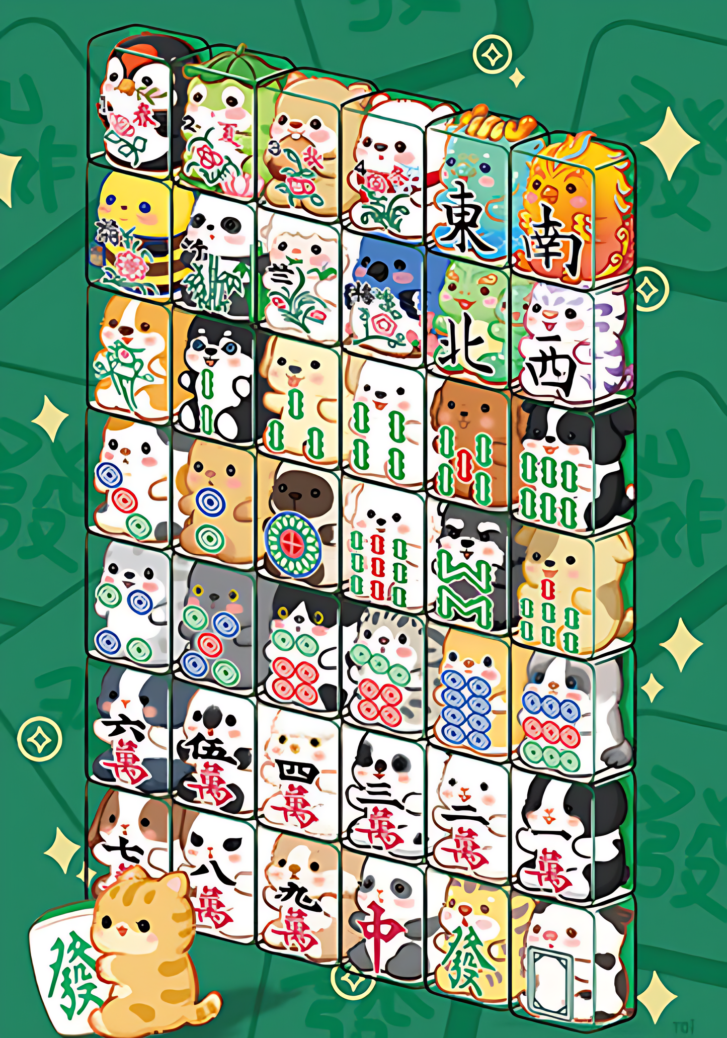 Pet Mahjong | TOI | 300 Piece Puzzle | Jigsaw Puzzle