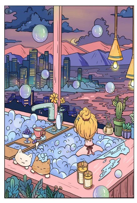 Say Good Night To The Moon | Seren Art | 130 Piece Mini Puzzle | Jigsaw Puzzle