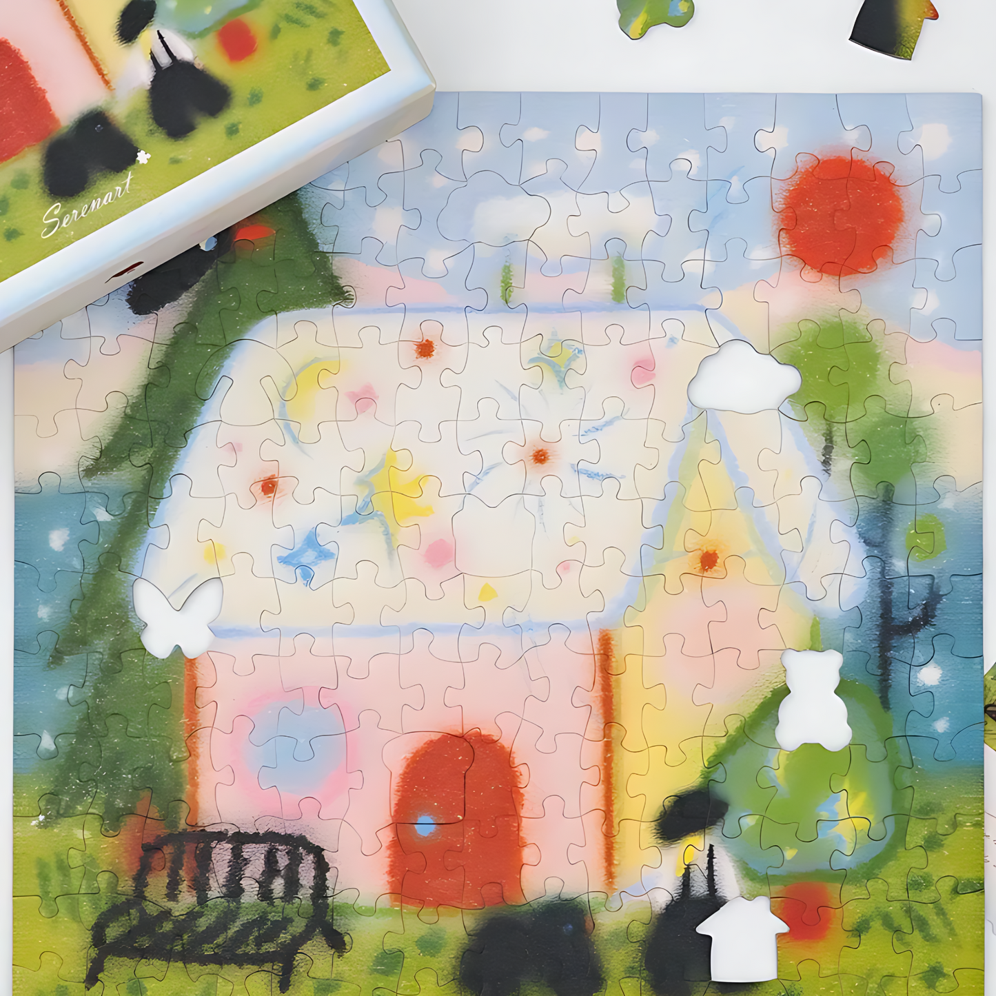Snow House | Seren Art | 180 Piece Puzzle | Jigsaw Puzzle