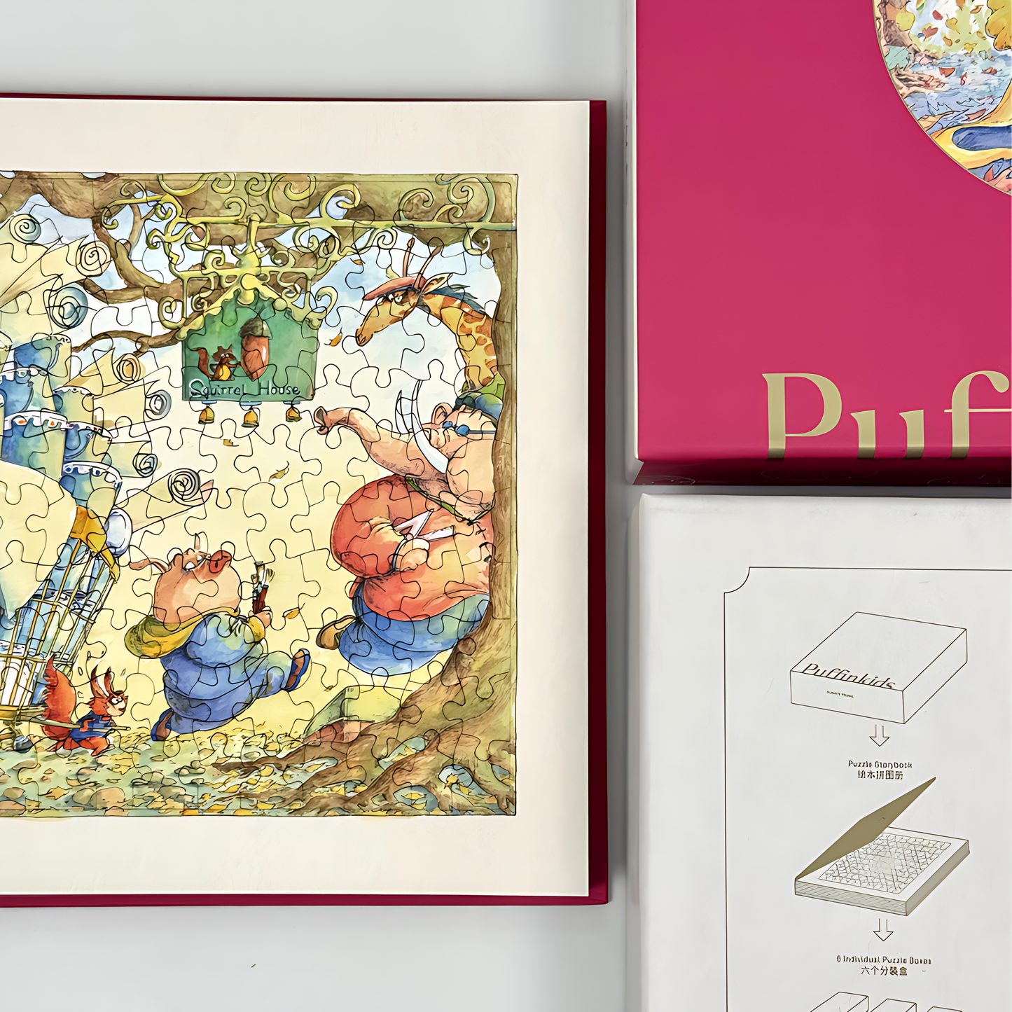 Wedding Storybook | Puffinkids | 6 in 1 Mini Puzzle Book Set | Jigsaw Puzzle