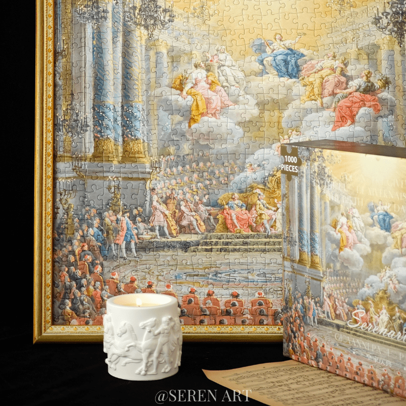 A Concert Given by the duc de Nivernais to mark the Birth of the Dauphin | Seren Art | 1000 Piece Puzzle | Jigsaw Puzzle - Mystery Matrix